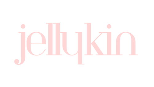 Jellykin logo in pink on a white background