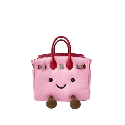The Jellykin Bag - Pink Puff Leather / Midi (10 inch)