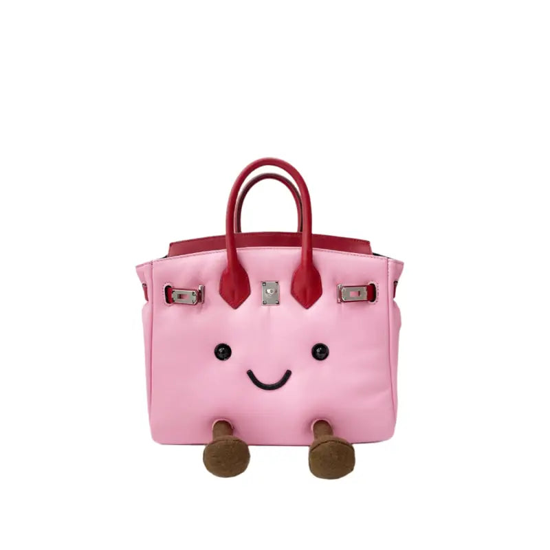 The Jellykin Bag - Pink Puff Leather / Midi (10 inch)